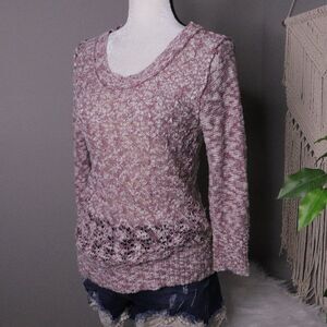 Maurices | Loose Knit Marled Top Medium